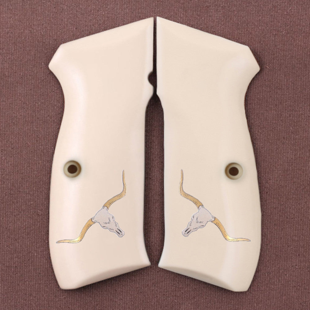 KSD Brand Cz 75B, 75BD, 85 KADET SHADOW1, Acrylic Ivory Grips