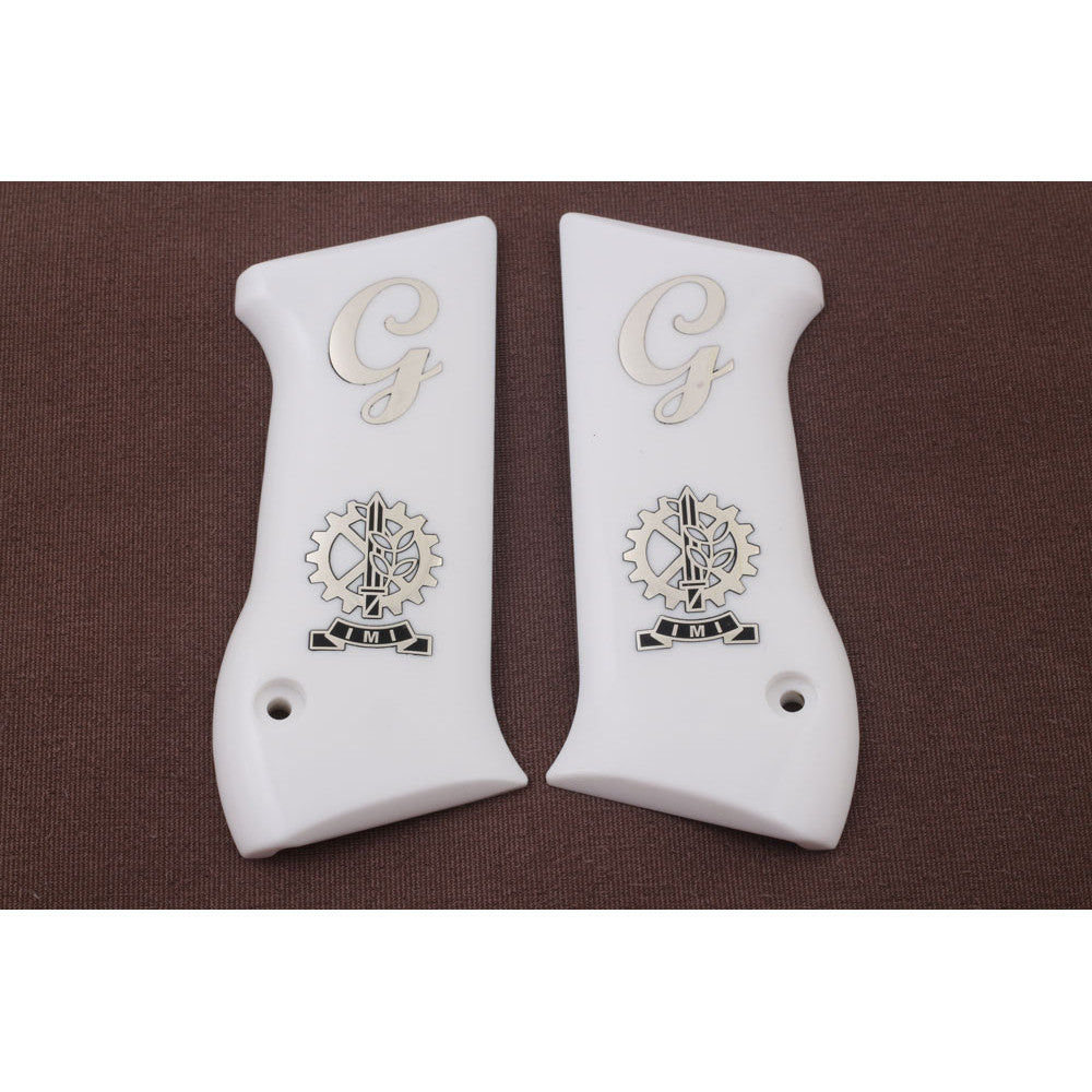 KSD Brand Jericho 941 F / FS, Acrylic White Grips