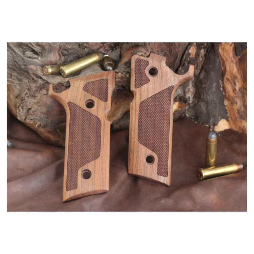 KSD Brand Beretta 92 - 96 Steel I, Turkish Walnut Grips