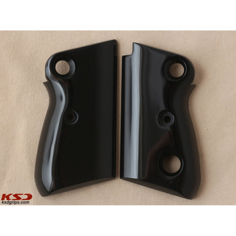 KSD Brand Beretta Mod 71 - 72 - 75 Jaguar, Acrylic Black Grips