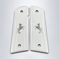 KSD Brand Colt 1911 FIT Model, Acrylic White Grips