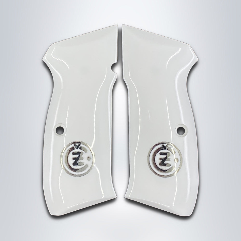 KSD Brand Cz 75B, 75BD, 85 KADET SHADOW1, Acrylic White Grips