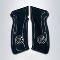 KSD Brand Cz 75B, 75BD, 85 KADET SHADOW1, Acrylic Black Grips
