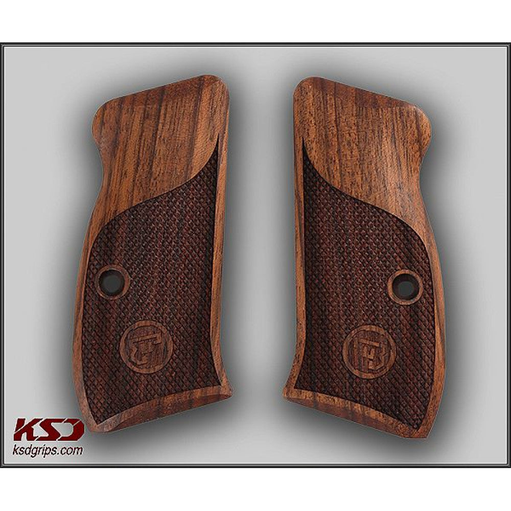 KSD Brand Cz Compact CZ 75 - 85 CZ P-01- P100 - C100 - T100 - P, Turkish Walnut Grips