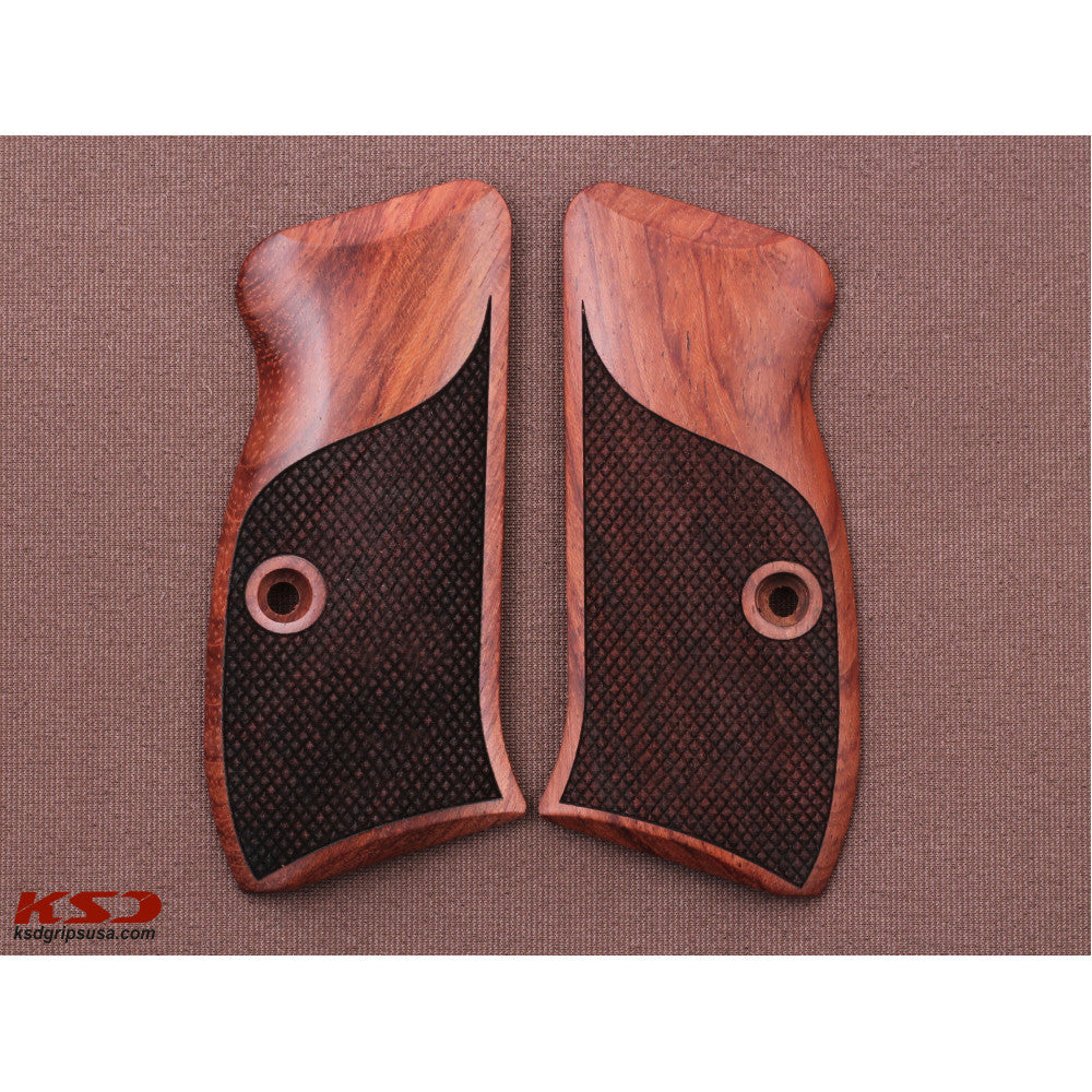 KSD Brand Cz Compact CZ 75 - 85 CZ P-01- P100 - C100 - T100 - P, Rosewood Grips