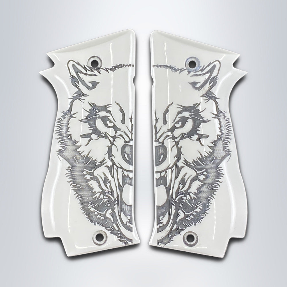 KSD Brand SAR (Sarsýlmaz) K2 45, K2 45 C, Acrylic White Grips