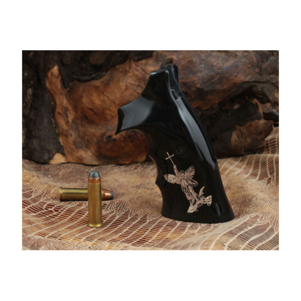 KSD Brand Smith Wesson N Frame Round Butt, Acrylic Black Grips