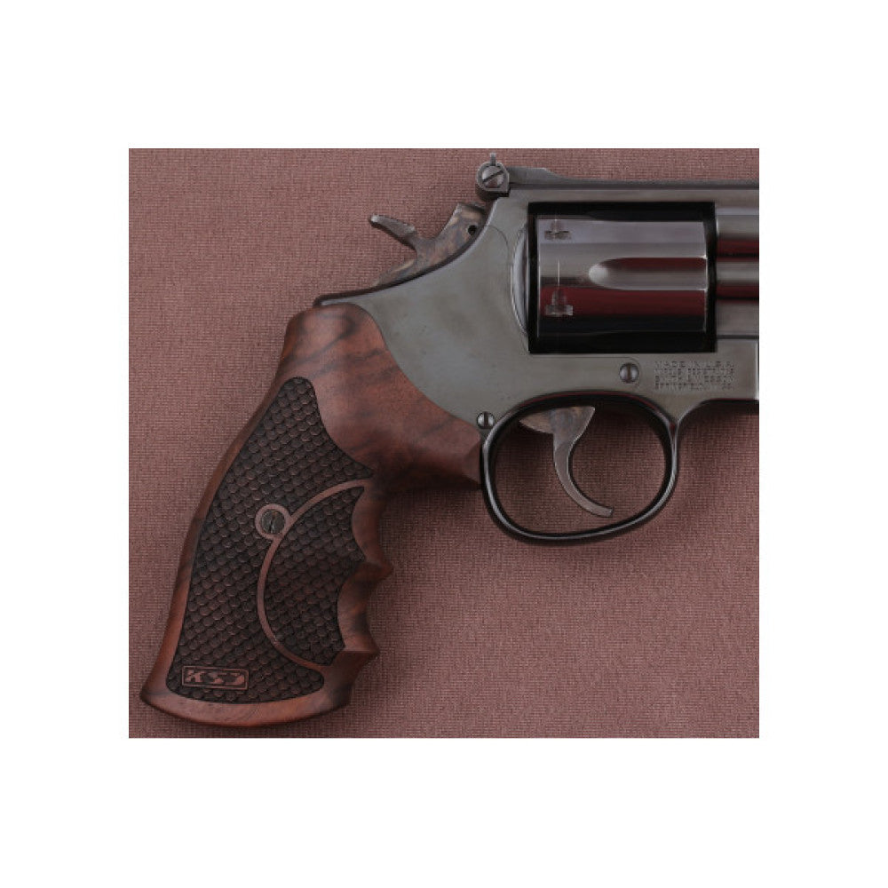 KSD Brand Smith Wesson N Frame Round Butt, Turkish Walnut Grips
