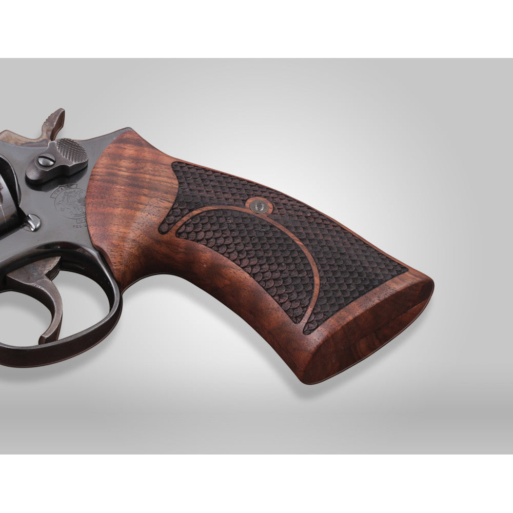 KSD Brand Smith Wesson K/L/X - Frame Round Butt, Turkish Walnut Grips