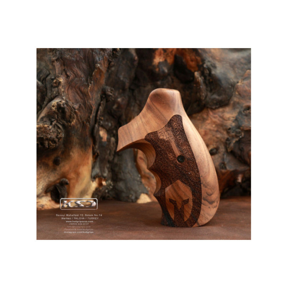 KSD Brand Smith Wesson N Frame Round Butt, Turkish Walnut Grips