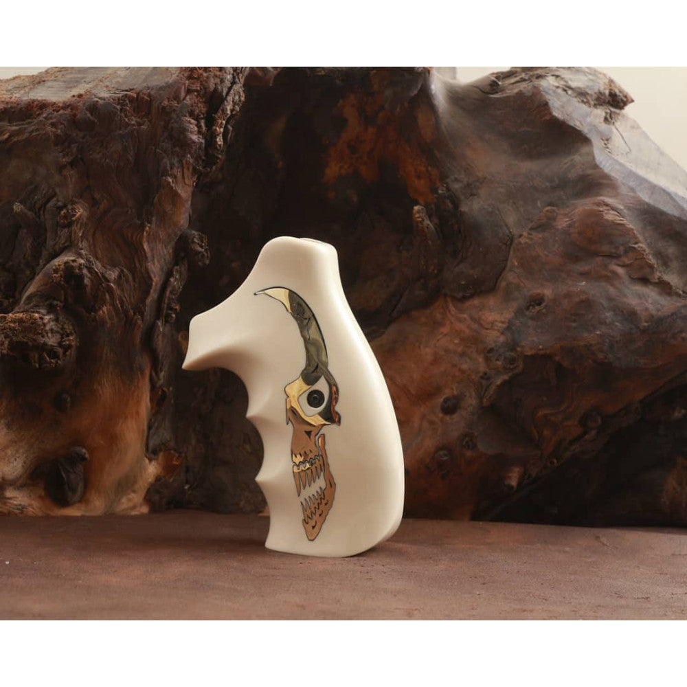 KSD Brand Smith Wesson K/L/X - Frame Round Butt, Acrylic Ivory Grips