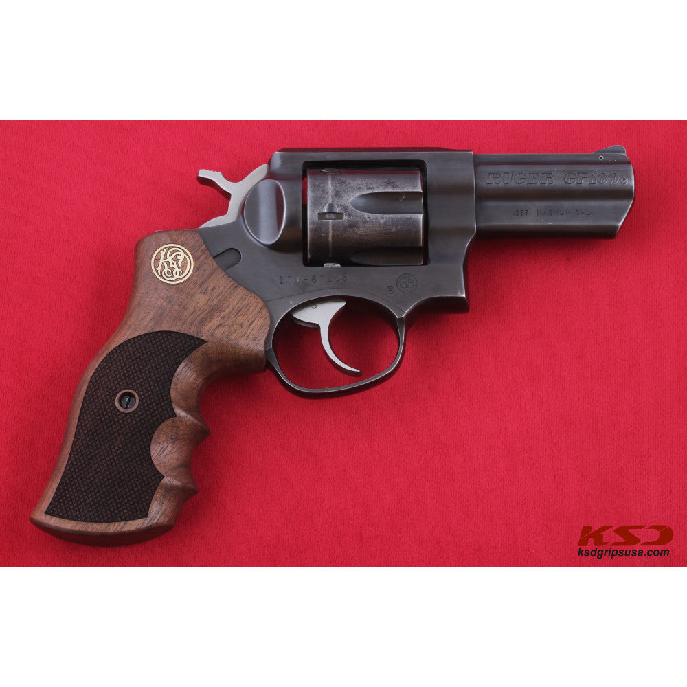 KSD Brand Ruger GP100, Turkish Walnut Grips