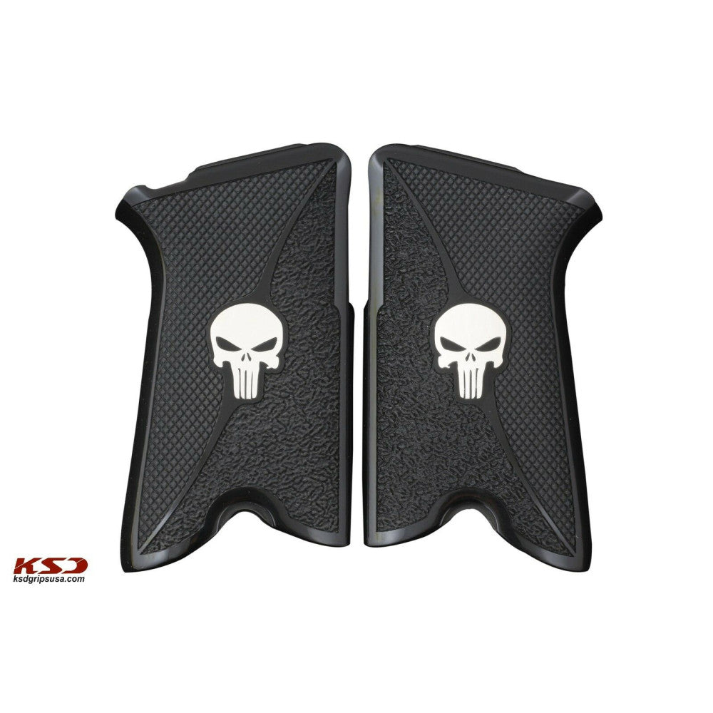 KSD Brand Ruger P85, P89, P90, P91, Acrylic Black Grips
