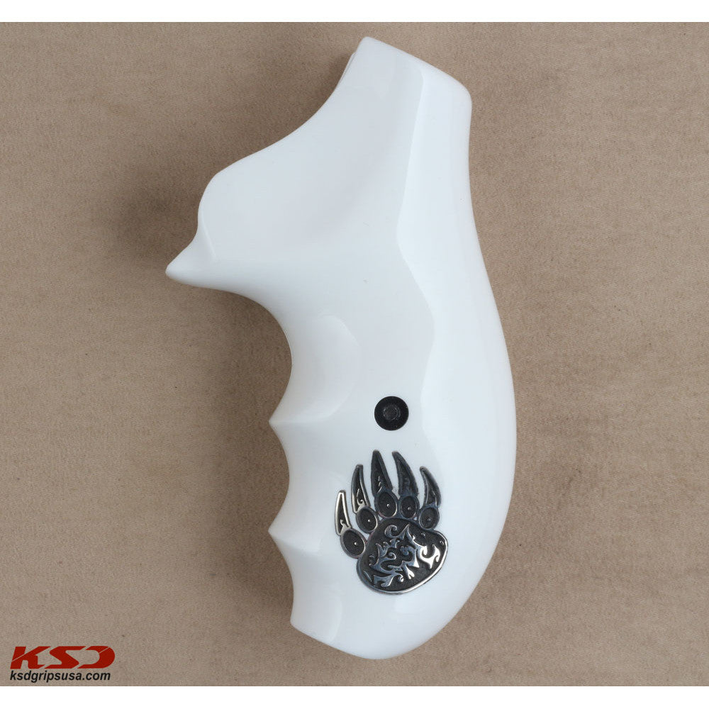 KSD Brand Ruger SP101, Acrylic White Grips