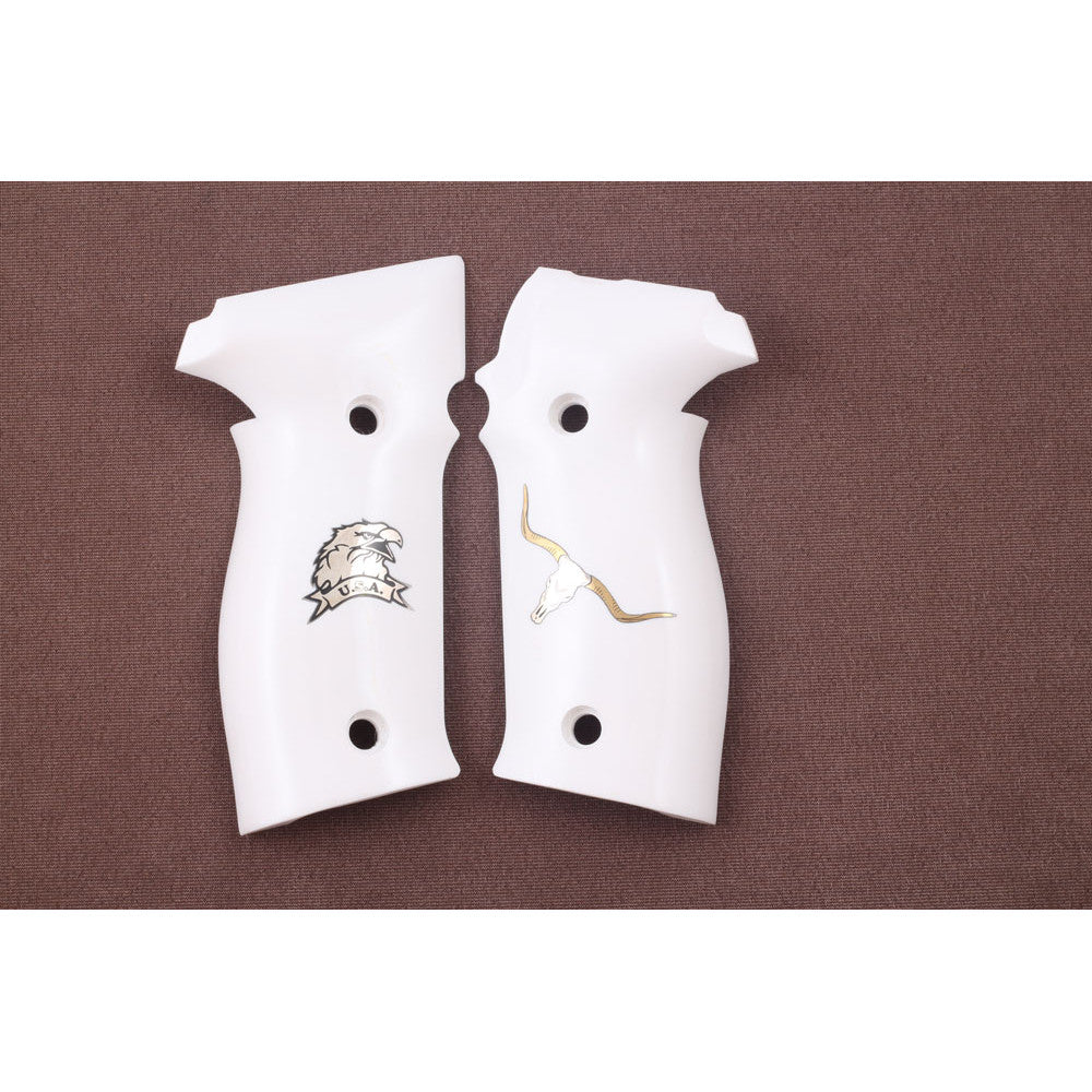 KSD Brand Sig Sauer P226 / P226 SL / P226 Sport / P226 Sport II / P226, Acrylic White Grips