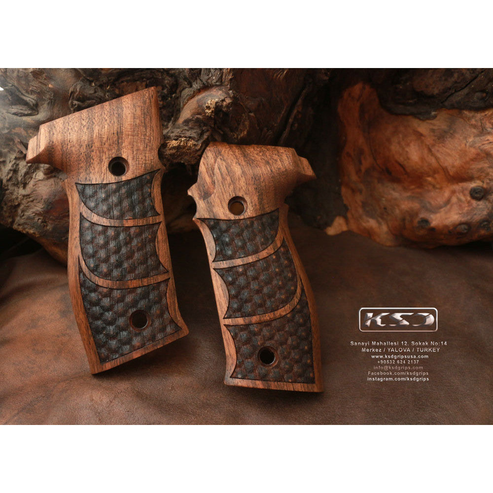 KSD Brand Sig Sauer P226 / P226 SL / P226 Sport / P226 Sport II / P226, Turkish Walnut Grips