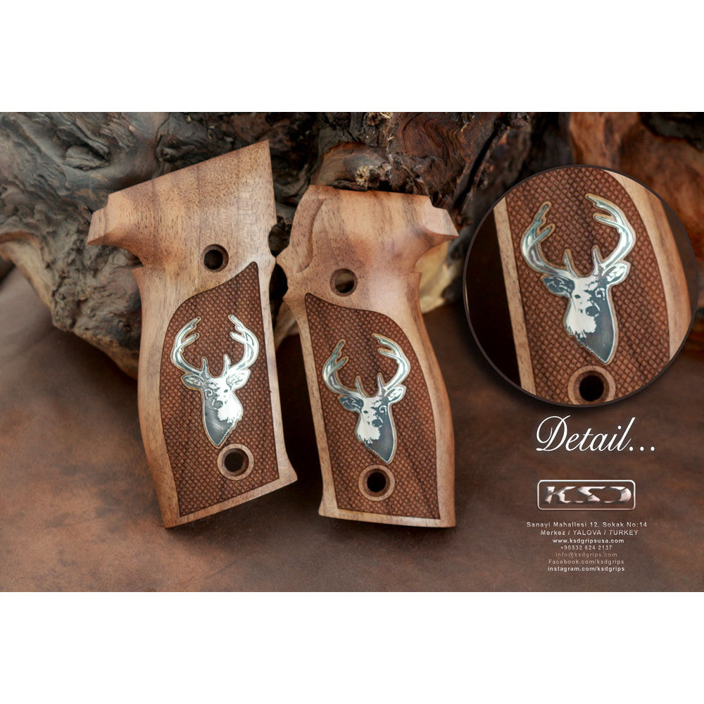 KSD Brand Sig Sauer P226 / P226 SL / P226 Sport / P226 Sport II / P226, Turkish Walnut Grips