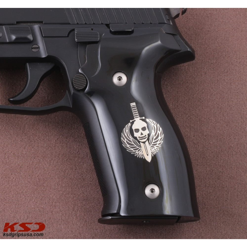 KSD Brand Sig Sauer P226 / P226 SL / P226 Sport / P226 Sport II / P226, Acrylic Black Grips