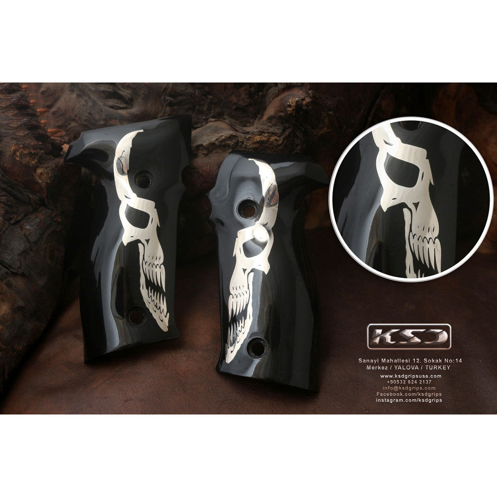 KSD Brand Sig Sauer P226 / P226 SL / P226 Sport / P226 Sport II / P226, Acrylic Black Grips