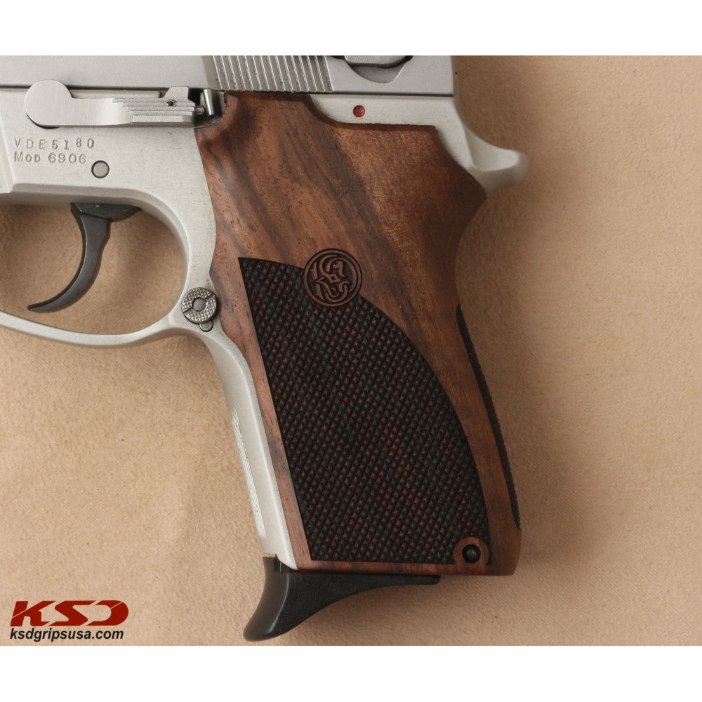 KSD Brand Smith Wesson 6906, Turkish Walnut Grips