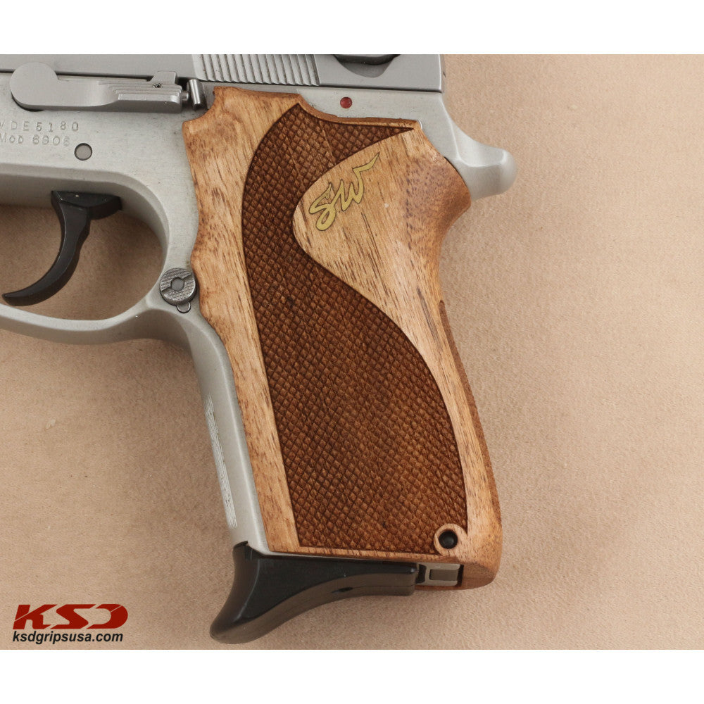 KSD Brand Smith Wesson 6906, Turkish Walnut Grips