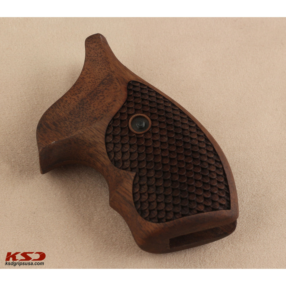 KSD Brand Smith Wesson J Frame Round Butt Models, Turkish Walnut Grips