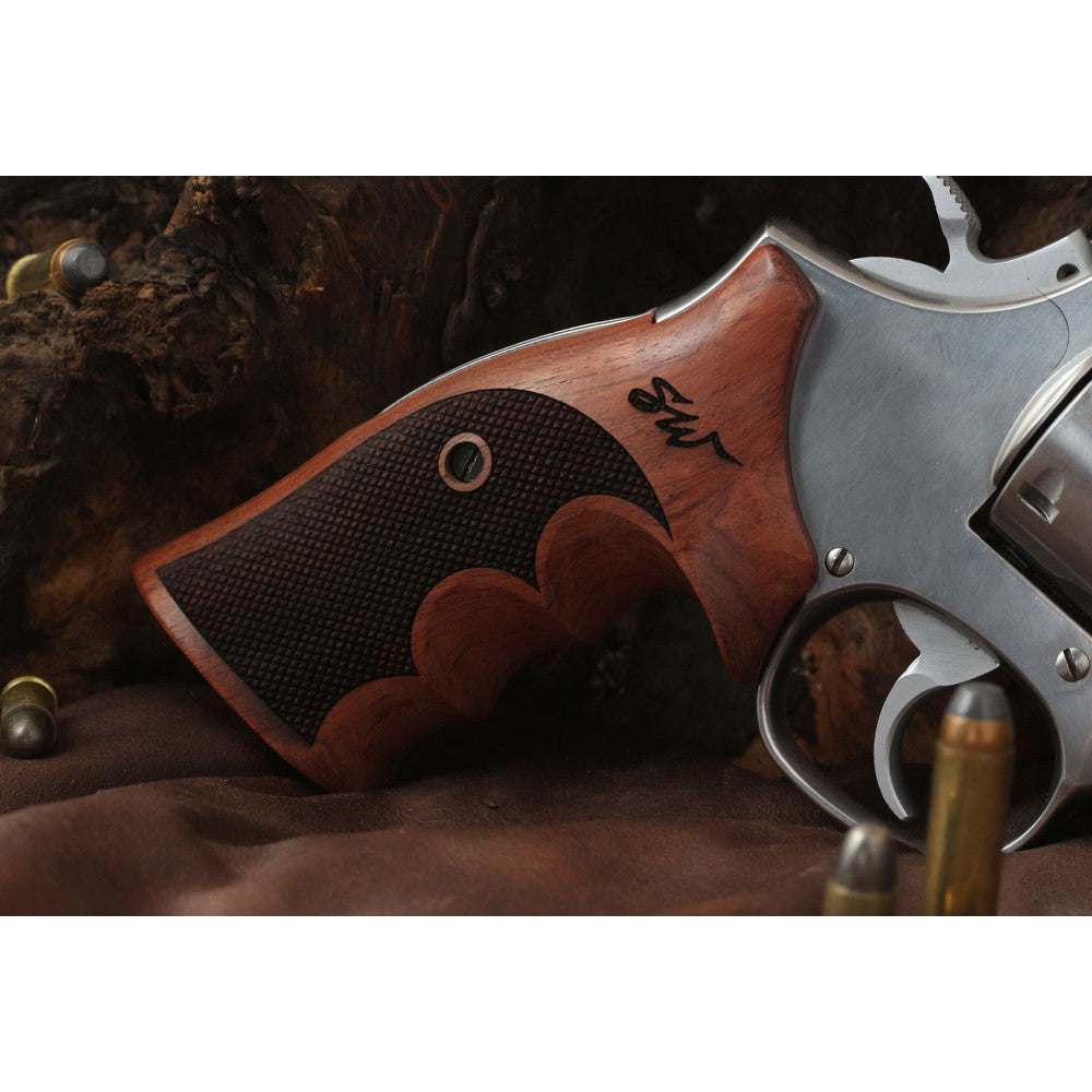 KSD Brand Smith Wesson K/L - Frame Square Butt, Rosewood Grips