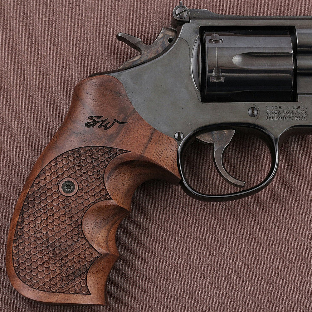 KSD Brand Smith Wesson N Frame Round Butt, Turkish Walnut Grips
