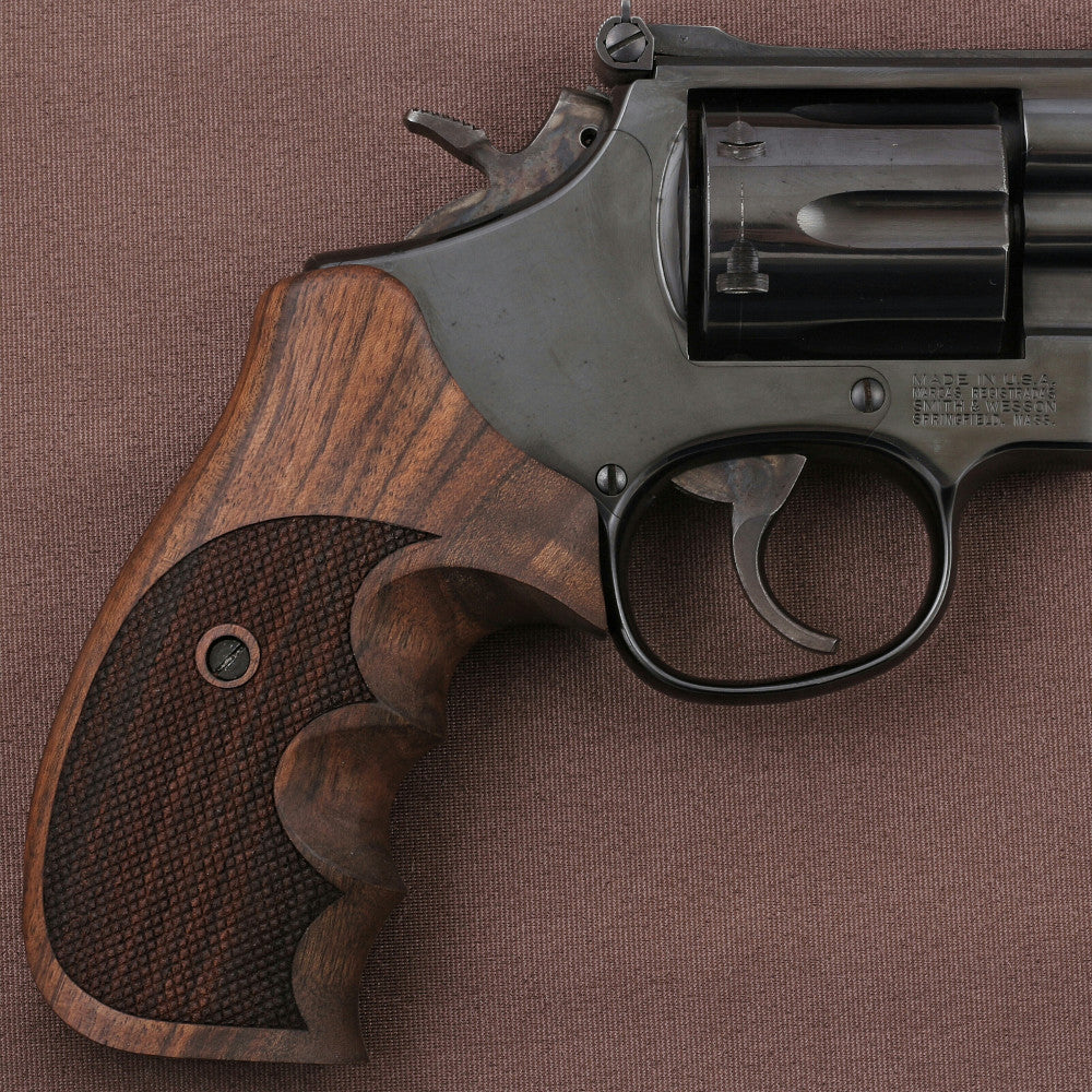 KSD Brand Smith Wesson K/L/X - Frame Round Butt, Turkish Walnut Grips