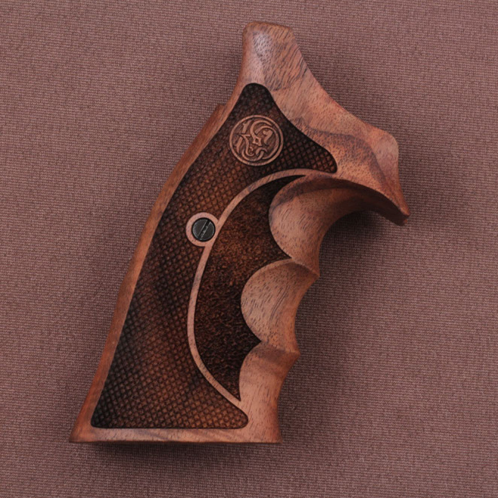 KSD Brand Smith Wesson K/L/X - Frame Round Butt, Turkish Walnut Grips