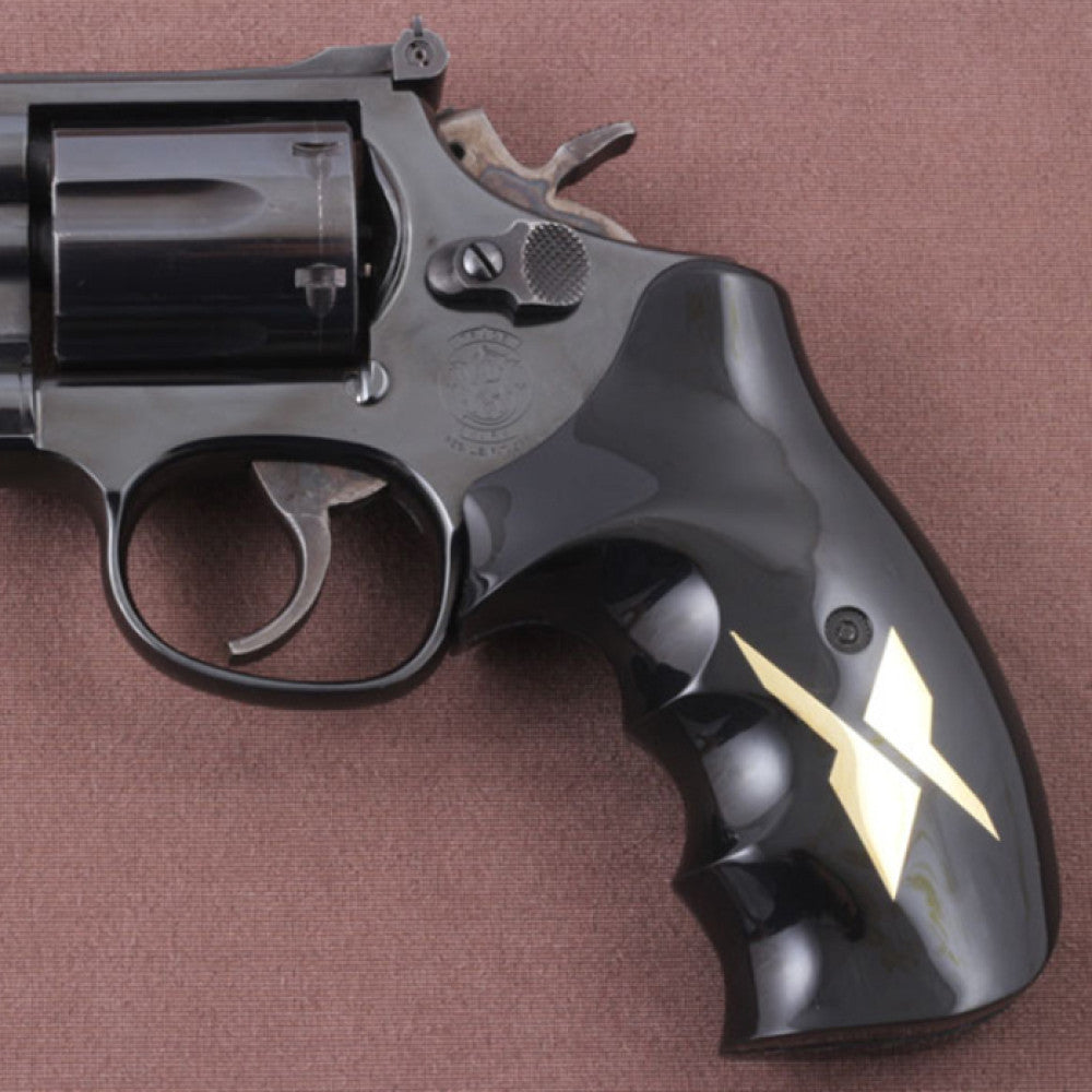 KSD Brand Smith Wesson N Frame Round Butt, Acrylic Black Grips